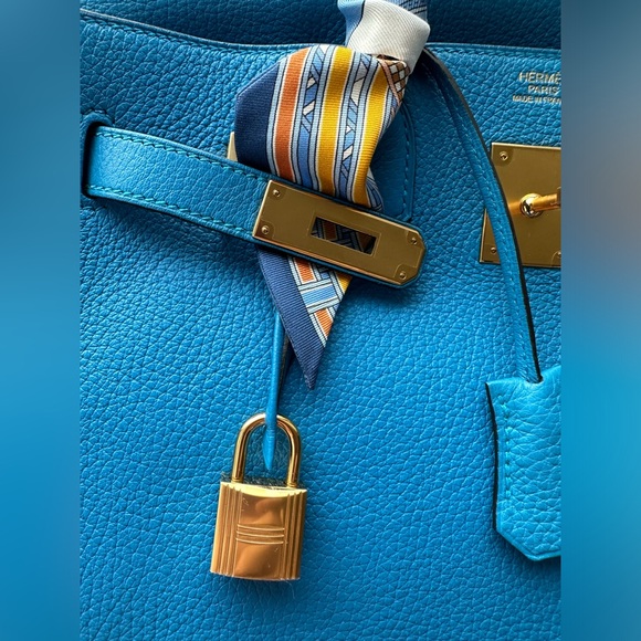 Hermes Birkin 30 Blue Zanzíbar GHW - Picture 8 of 14